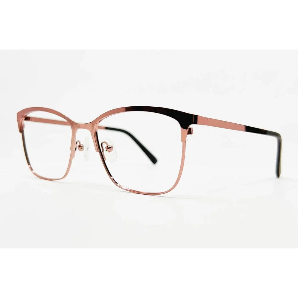 Zenni Optical Eyeglasses Frames Women Rose Gold Cat Eye 3216819 Medium